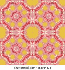 Seamless vector background geometric  shapes. Abstract pattern, mandala motif