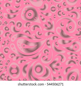 Seamless vector background. Graphic modern pattern. Pink texture. Abstract pattern in Arabian style.