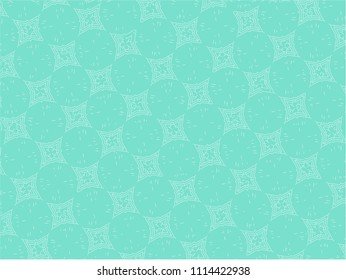 Seamless vector background, green and white texture, geometric pattern 