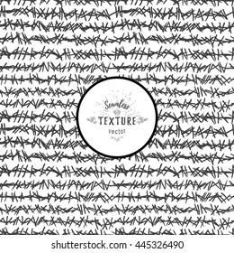 Seamless vector background with hand drawing monochrome strokes. 