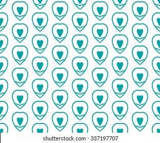 Seamless vector background with hearts. It can be used on Valentine's Day. And placed on the tissue and wrapping paper