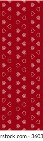 Seamless vector background. Hearts set for wedding and valentine design.