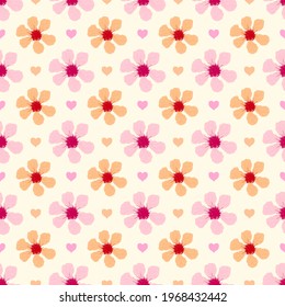 Seamless vector background image pattern flower pattern