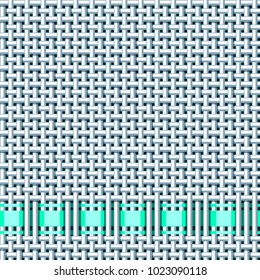 Seamless vector background. Imitation of the fabric weave. Embroidery tape on thinned threads. The matting.