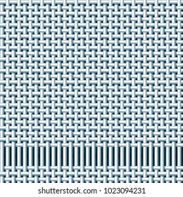 Seamless vector background. Imitation of the fabric weave with the removed threads for embroidery. The matting.
