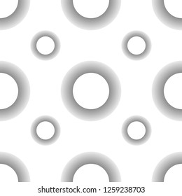 Seamless vector background with interesting circles. Vector illustration. Pattern for trendy fabric, wallpapers.