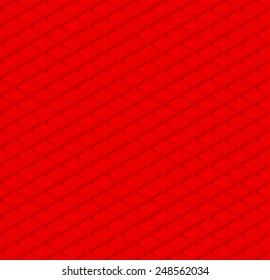 seamless vector background with isometric red cubes 
