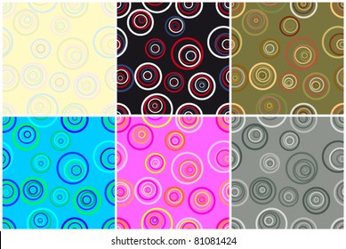 Seamless vector background kit for art design.