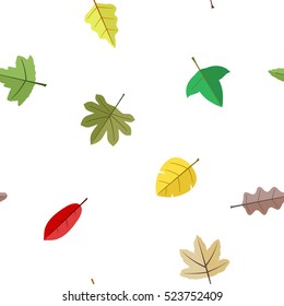 seamless vector background with leafs for your design