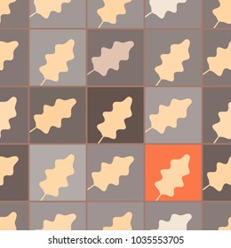 seamless vector background with leaves for your design