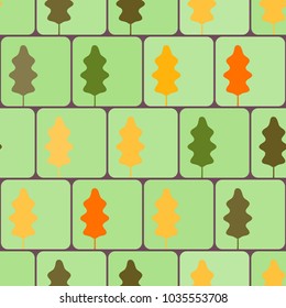 seamless vector background with leaves for your design