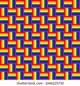 Fondo vectorial transparente con colores del Orgullo LGBT. Puede ser usado como fondo o banner para el mes de Orgullo de Junio.