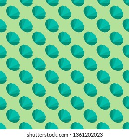 Seamless vector background with lotus leaves in minimal style. Geometric pattern with colorful shapes.