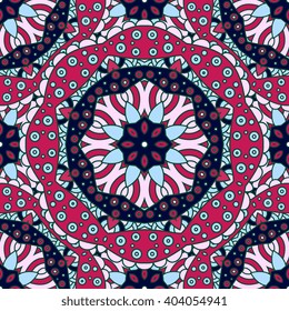 Seamless  vector  background with mandala.  Islam, Arabic, Indian, ottoman style. Background, wallpaper, textile.