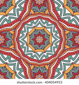 Seamless  vector  background with mandala.  Islam, Arabic, Indian, ottoman style. Background, wallpaper, textile.