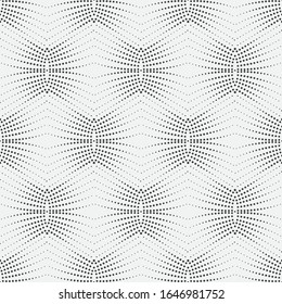 Seamless vector background. Modern minimalist texture with scattered points of different sizes. Abstract half tone wall-paper. Element of graphic design.