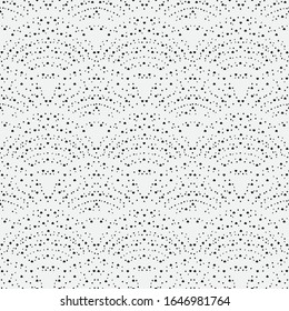 Seamless vector background. Modern minimalist texture with scattered points of different sizes. Abstract half tone wall-paper. Element of graphic design.