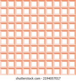 Seamless vector background. Modern ornament with volume repeating shapes. Geometric pattern