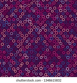 Seamless vector background with multicolored circles. Geometric pattern.