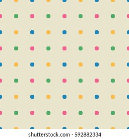 Seamless vector background with multicolored circles