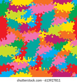 Seamless vector background with multicolored color spots.