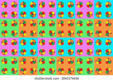 Seamless Vector Background multicolored glass beads geometric pattern Perfect for shredding fabrics, weaving, wallpaper, gift wrap or anything else you like.