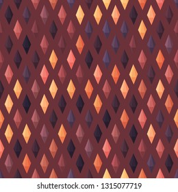 Seamless vector background with multicolored shapes in 3D style. Geometric pattern.