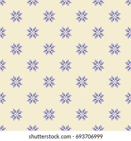 Seamless vector background with Norwegian snowflakes.Textile rapport.