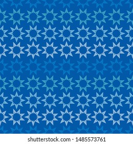 Seamless vector background. Ornament with Stars. Mosaic of ethnic figures. Hand drawing. Can be used for wallpaper, textile, invitation card, wrapping, web page background.
