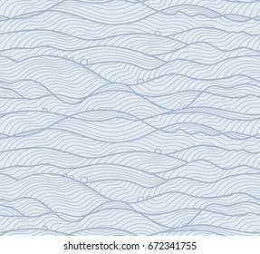 Seamless vector background. Pastel color seawave texture