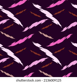 Seamless vector background pattern with abstract ornaments.  Vintage exotic print. Modern abstract seamless pattern for textile design. Retro bright summer background.