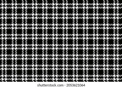 Seamless Vector Background Pattern Black and white geometric pattern for shirts or other fashionable designs.