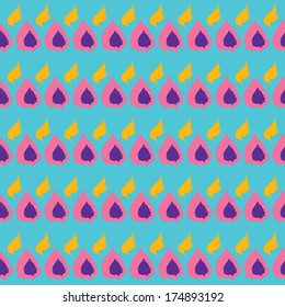 seamless vector background pattern bright leaves