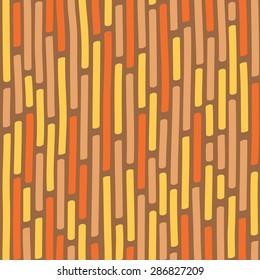 Seamless vector background or pattern with discontinuous fat short vertical  lines, like bamboo stalks or engraving on wood