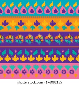 seamless vector background pattern ethnic bright