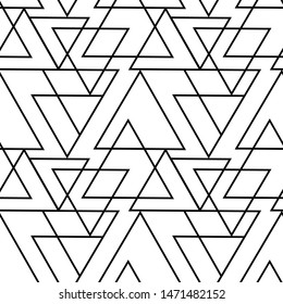 Seamless vector background pattern. Modern stylish texture with monochrome trellis. Simple graphic grid design. Repeating linear texture for wallpaper, packaging, banner, invitation, fabric print.