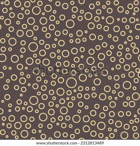Seamless vector background with random brown and yellow circles. Abstract ornament. Seamles abstract pattern Stock photo © 