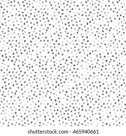Seamless vector background with random dark and light gray elements. Tileable ornament. Dotted abstract background
