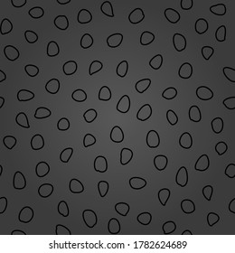 Seamless vector background with random elements. Abstract ornament. Dotted abstract dark pattern