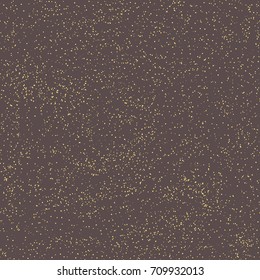 Seamless vector background with random golden elements. Abstract ornament. Dotted abstract pattern