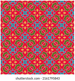 Seamless vector background with repeat pattern. multicolored  mosaic. Perfect for fashion, textile design, cute themed fabric, on wall paper, wrapping paper, fabrics and home decor.