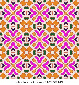 Seamless vector background with repeat pattern. multicolored  mosaic. Perfect for fashion, textile design, cute themed fabric, on wall paper, wrapping paper, fabrics and home decor.