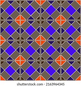 
Seamless vector background with repeat pattern. multicolored  mosaic. Perfect for fashion, textile design, cute themed fabric, on wall paper, wrapping paper, fabrics and home decor.