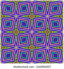 
Seamless vector background with repeat pattern. multicolored  mosaic. Perfect for fashion, textile design, cute themed fabric, on wall paper, wrapping paper, fabrics and home decor.