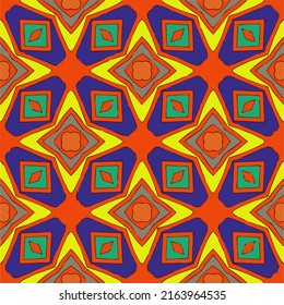 
Seamless vector background with repeat pattern. multicolored  mosaic. Perfect for fashion, textile design, cute themed fabric, on wall paper, wrapping paper, fabrics and home decor.