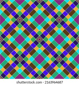 
Seamless vector background with repeat pattern. multicolored  mosaic. Perfect for fashion, textile design, cute themed fabric, on wall paper, wrapping paper, fabrics and home decor.