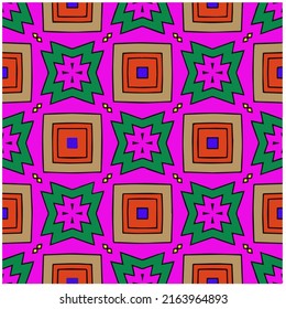Seamless vector background with repeat pattern. multicolored  mosaic. Perfect for fashion, textile design, cute themed fabric, on wall paper, wrapping paper, fabrics and home decor.