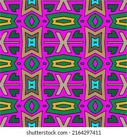 Seamless vector background with repeat pattern. multicolored  mosaic. Perfect for fashion, textile design, cute themed fabric, on wall paper, wrapping paper, fabrics and home decor.