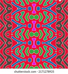 Seamless vector background with repeat pattern. multicolored  mosaic. Perfect for fashion, textile design, cute themed fabric, on wall paper, wrapping paper, fabrics and home decor.