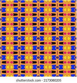 
Seamless vector background with repeat pattern. multicolored  mosaic. Perfect for fashion, textile design, cute themed fabric, on wall paper, wrapping paper, fabrics and home decor.